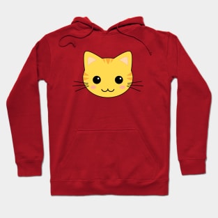 Cute Yellow Kawaii Tabby Cat Hoodie